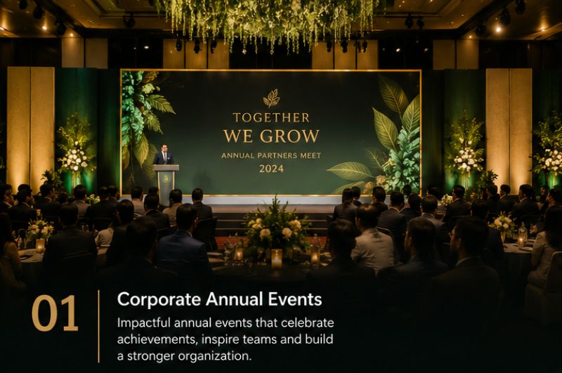 Corporate annual event concept