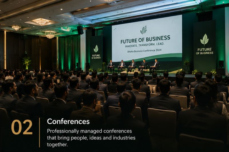 Corporate conference concept